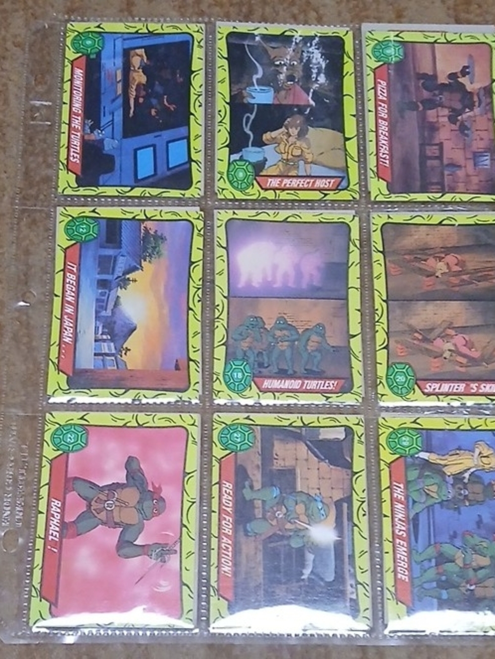 Teenage Mutant Ninja Turtles Collectible Trading Cards - Green